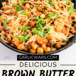 brown butter scallop pasta for pinterest