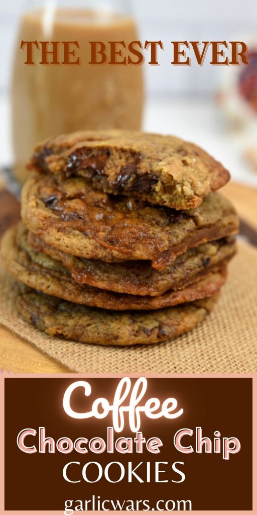 coffee chocolate chip cookies for pinterest