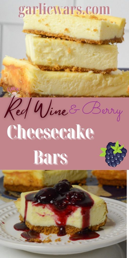 red wine berry cheesecake bars for pinterest