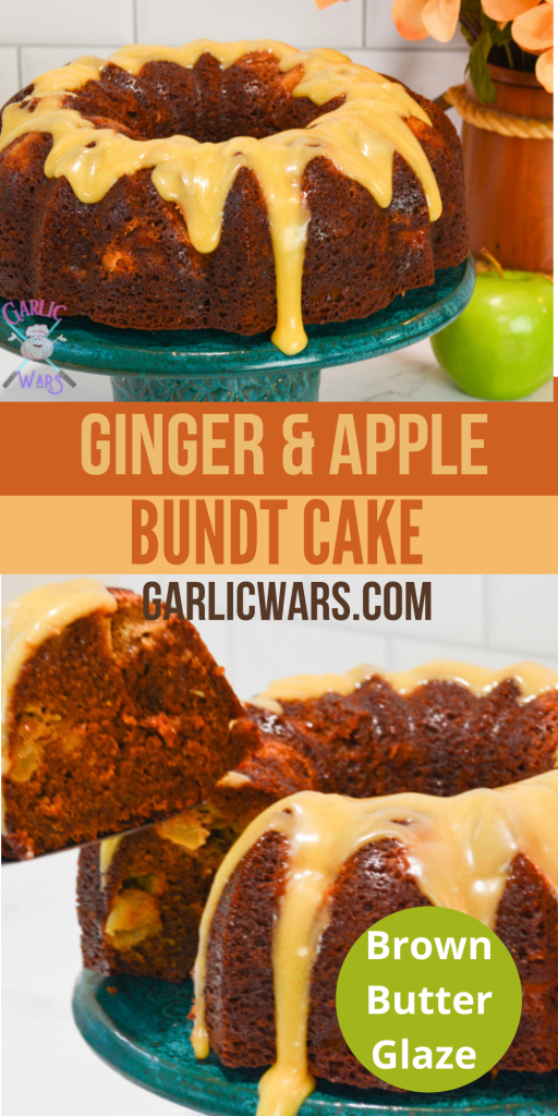 ginger apple bundt cake for pinterest