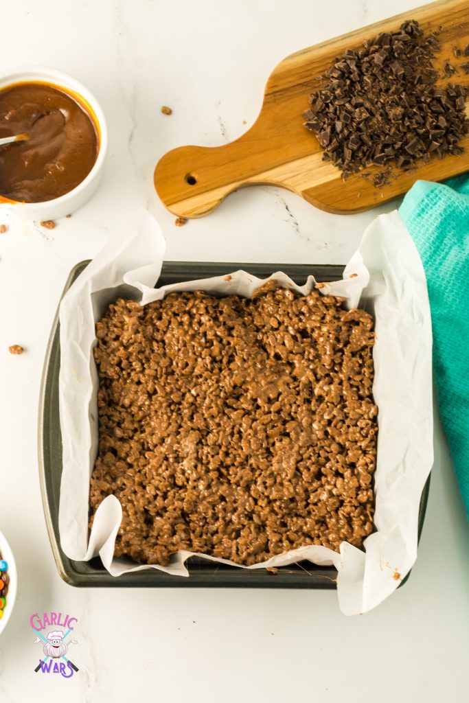 treats flattened out in pan