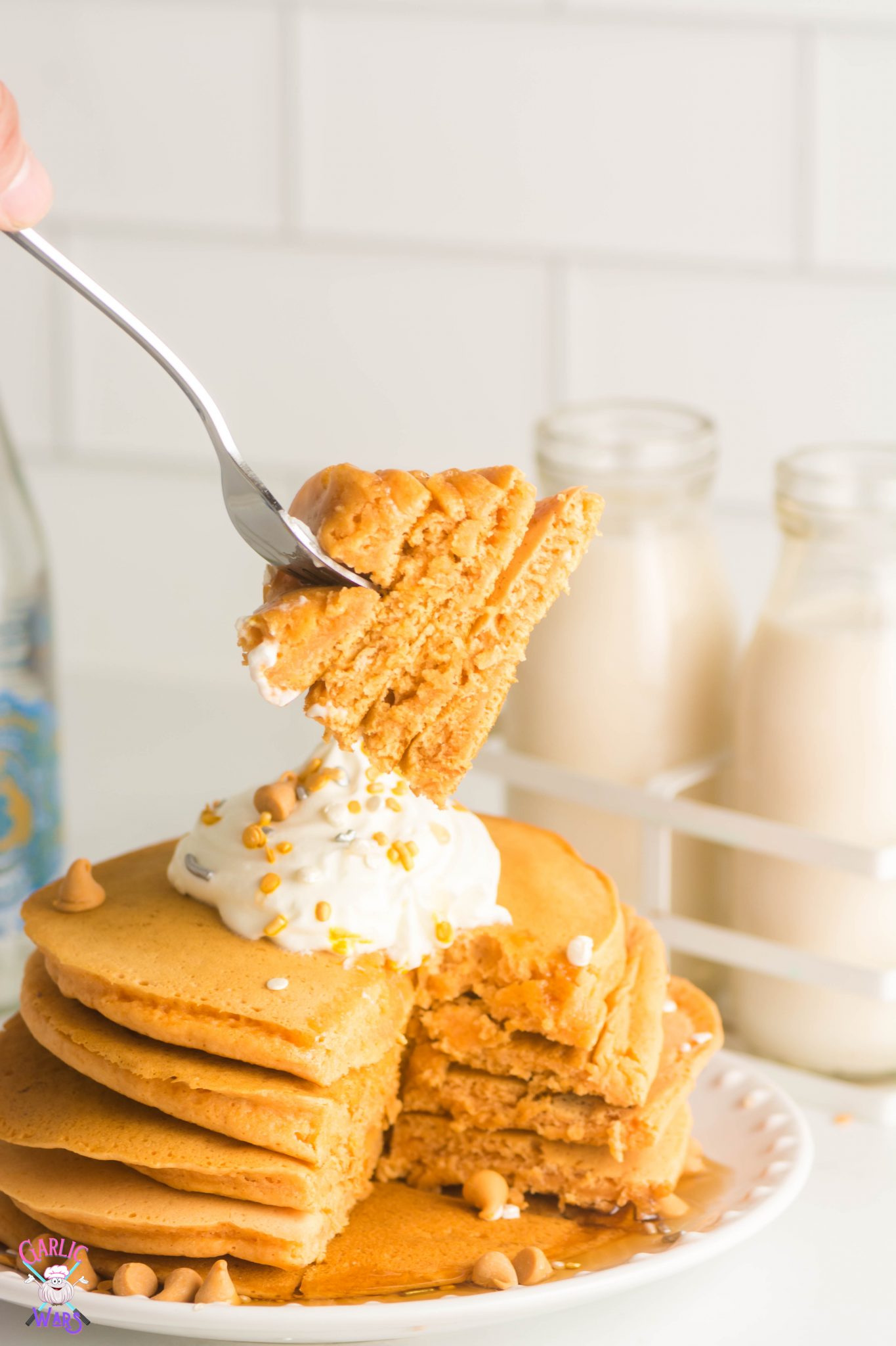 Butterbeer Pancakes (3 Ingredient Pancakes) Superheroes and spatulas