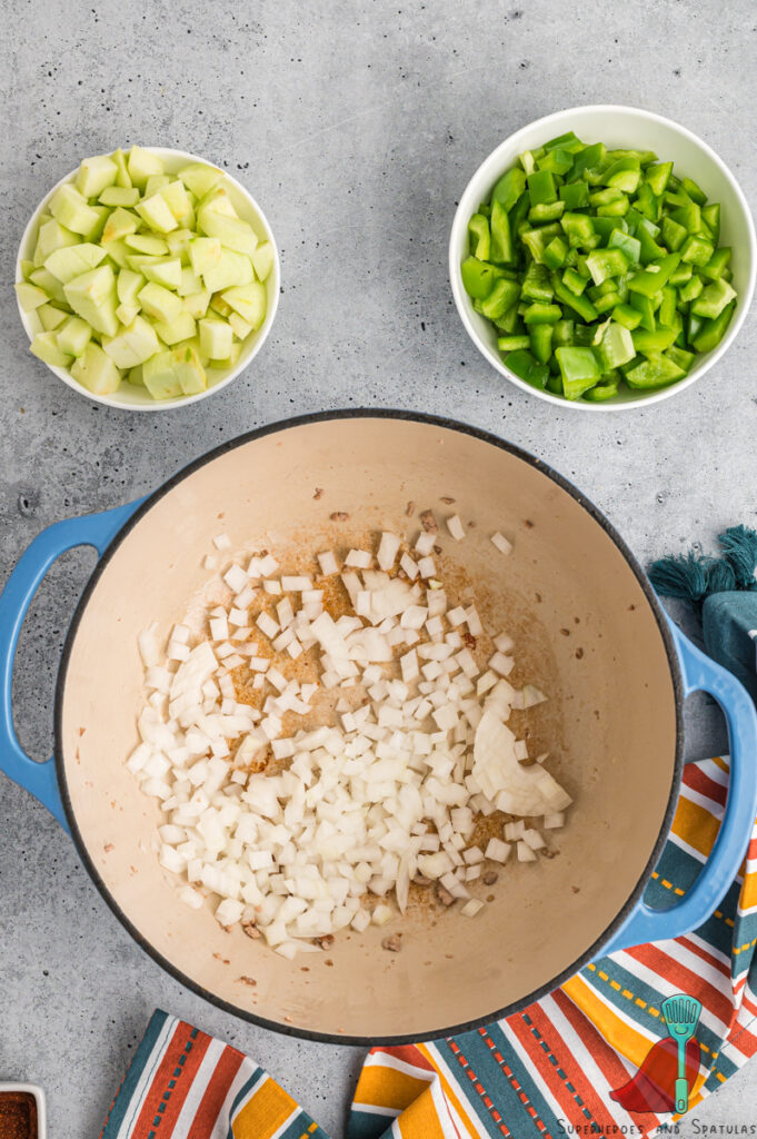 onions in a dutch oven