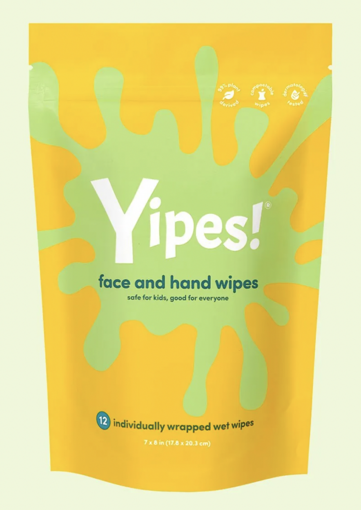 Image for Yipes! Plant-based Face and Hand Wipes for Kids