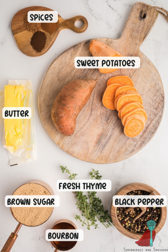 ingredients needed for candied yams
