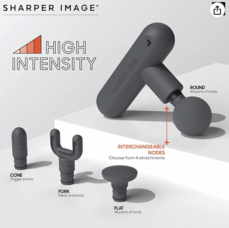 Image for SHARPER IMAGE Powerboost Move Deep Tissue Travel Percussion Massager