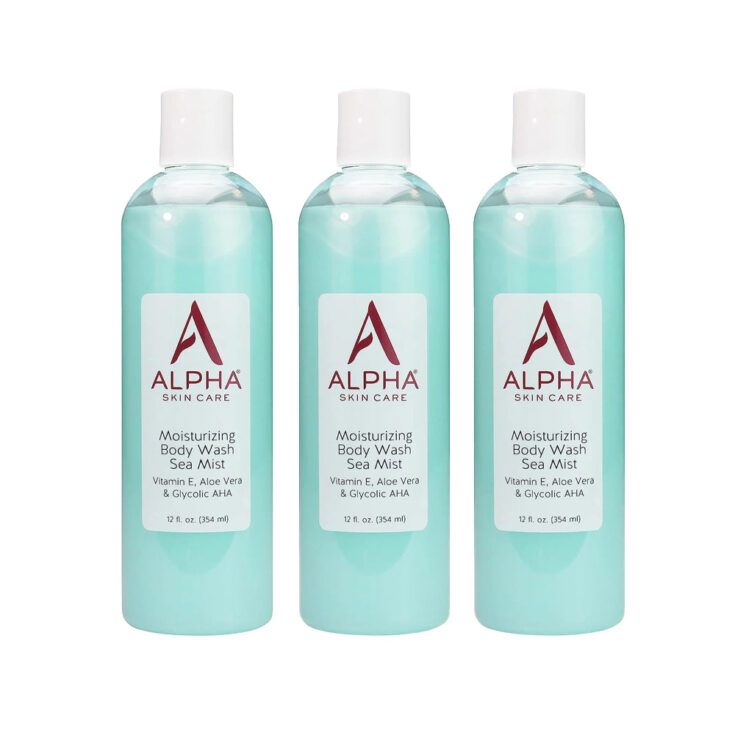 Image for Body Wash Vitamin E, Aloe Vera & Glycolic AHA | 3-Pack